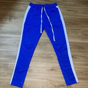 Blue and White No Name Joggers size Small